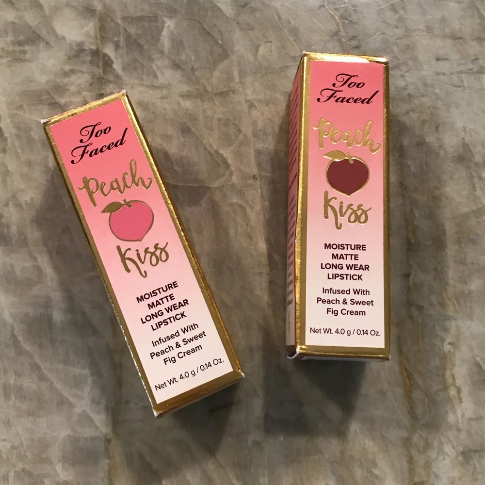Too Faced Peach Kiss Lipsticks